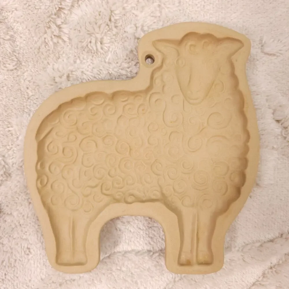 Vintage Brown Bag Cookie Art Shortbread Mold Sheep 1983